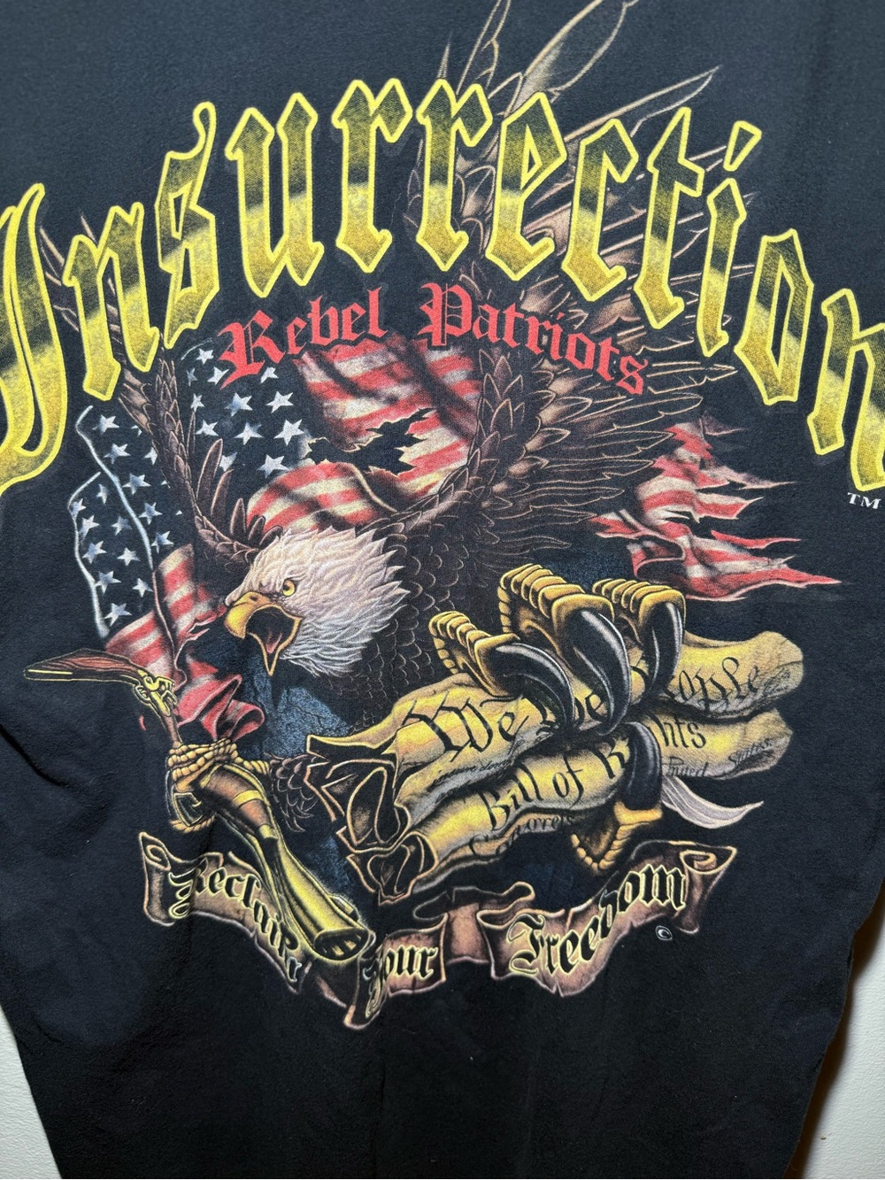 Rebel Patriots Graphic Tee - Black